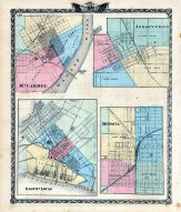 Mt. Carmel, Jerseyville, East St. Louis, Mendota, Illinois State Atlas 1876
